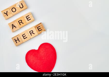 Teneri parole d'amore. Foto Stock