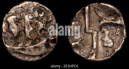 ABC 2208 Durotriges duro Boat Bird Quarter Stater Foto Stock