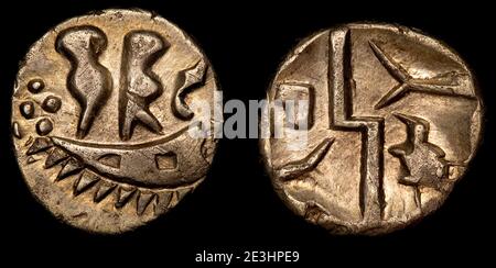 ABC 2205 Durotriges duro Boat Gold Quarter Stater Foto Stock