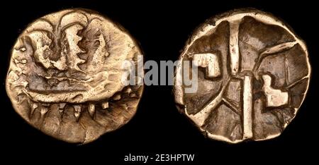 ABC 2205 Durotriges duro Boat Gold Quarter Stater Foto Stock