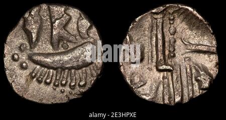 ABC 2211 Durotriges duro Boat Dots Quarter Stater Foto Stock