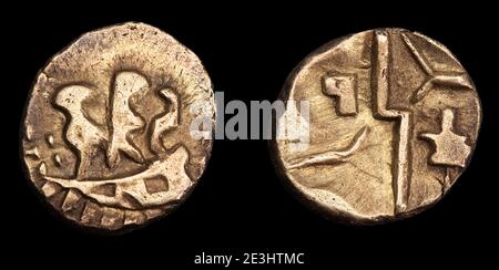 ABC 2205 Durotriges duro Boat Gold Quarter Stater Foto Stock