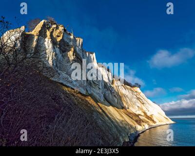 Scogliere bianche sull'isola di Moen in Danimarca Foto Stock