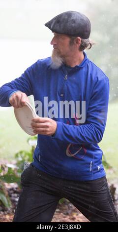 Torneo di disc golf a Rock Hill, S.C. Foto Stock