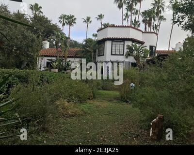 La tenuta in stile spagnolo a Quinta Mazatlan, un World Birding Centre. Foto Stock