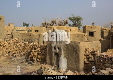 Sede dei Sangha Hogon, Dogon Country, Mali Foto Stock
