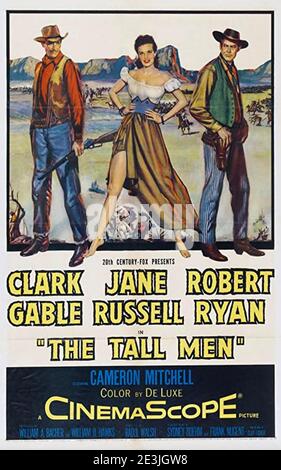 THE TALL MEN 1955 20th Century Fox film con Jane Russell, Clark Gable, Robert Ryan Foto Stock