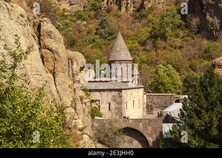 Armenia, provincia di Kotayk, vicino a Yerevan, Geghard, Monastero di Geghard Foto Stock