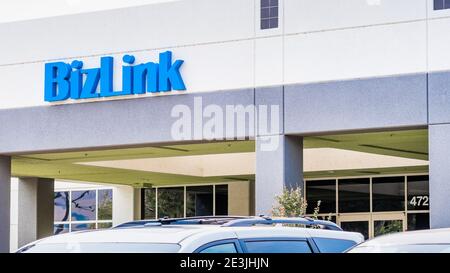 17 settembre 2020 Fremont / CA / USA - sede di BizLink nella Silicon Valley; BizLink Holding Inc. Fornisce soluzioni di interconnessione Foto Stock