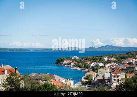 Mali Iz, Isola di Iz, arcipelago di Zara, Dalmazia, Croazia Foto Stock