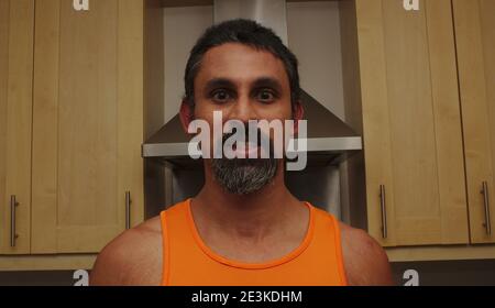 Bell'uomo con goatee Foto Stock