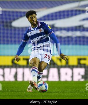 Reading, Regno Unito. 19 gennaio 2021. Josh Laurent di Reading durante la partita del campionato Sky Bet allo stadio Madejski, Reading Picture di Jeremy Landey/Focus Images/Sipa USA 19/01/2021 Credit: Sipa USA/Alamy Live News Foto Stock