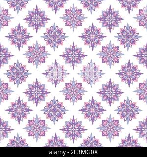 Mega splendido motivo patchwork senza cuciture da colorati marocchini, piastrelle portoghesi, Azulejo, ornamenti. Può essere utilizzato per lo sfondo, i riempimenti di motivi e il Web Illustrazione Vettoriale