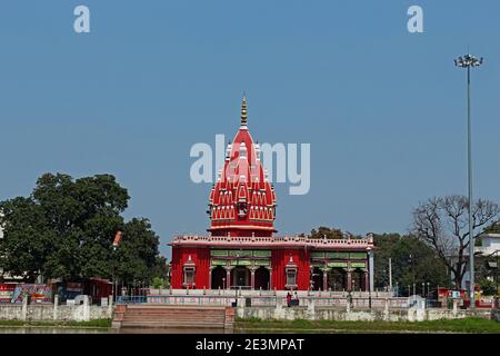 Il tempio di Dham Shyama Kali di madre Kali costruito sulla pira a Darbhanga, Bihar, India Foto Stock