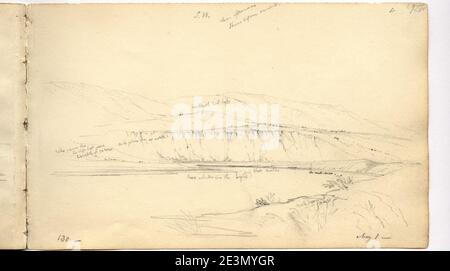 Martens, -Santa Cruz River-, 130 miglia dalla bocca, guardando- SW (immagine 14, pagina 10r). Foto Stock