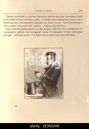 Schizzi di Mark Twain, nuovo e vecchio, pag. 305. Foto Stock