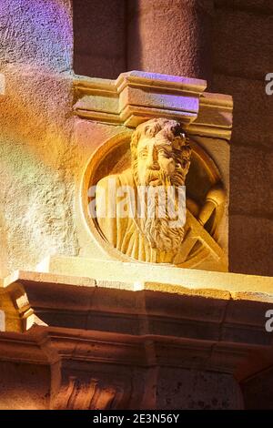 Ribeira sacra capitale romanica. Monastero di Santo Estevo a Ourense, Spagna Foto Stock