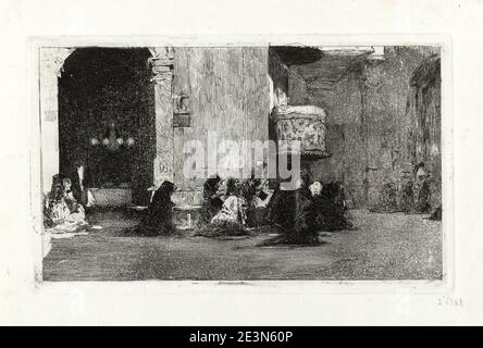 Marià Fortuny - interno della Chiesa di Sant Josep Foto Stock