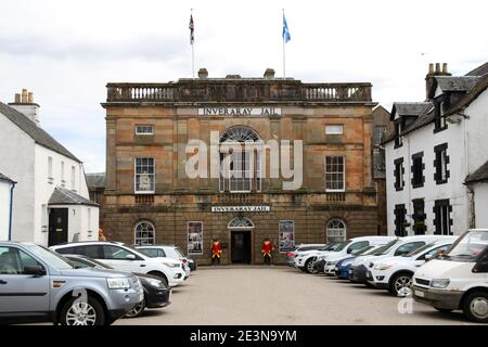 Inveraray Gaol nella piccola città di Inveraray, Scozia Foto Stock