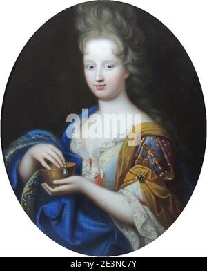 Marie Anne de Bourbon "Mademoiselle de Blois" come Cleopatra (dal laboratorio di François de Troy. Foto Stock