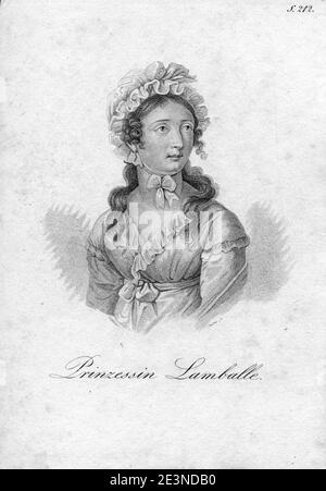 Marie-Thérèse-Louise de Savoie-Carignan (par Sturm). Foto Stock