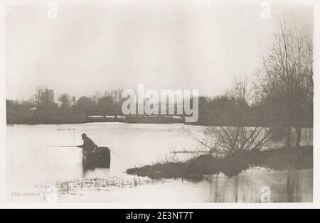 Fotografia d'epoca del XIX secolo/1900 di Peter Henry Emerson. Emerson era uno scrittore e fotografo britannico. Le sue fotografie sono primi esempi di promozione della fotografia diritta come forma d'arte. È noto per aver scaglito fotografie che mostrarono ambienti rurali e per le sue dispute con l'istituto fotografico sullo scopo e il significato della fotografia Foto Stock