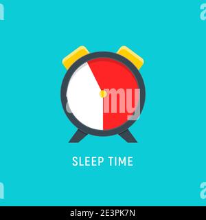 Icona dell'orologio dell'ora di pausa. Conto alla rovescia dell'icona del vettore dell'ora notturna del giorno futuro Illustrazione Vettoriale