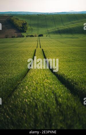 Meraviglioso paesaggio della Toscana Moravia, Repubblica Ceca Foto Stock