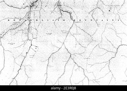 Mappa di Inverness-shire & Skye foglio 071, Ordnance Survey, 1872-1881. Foto Stock