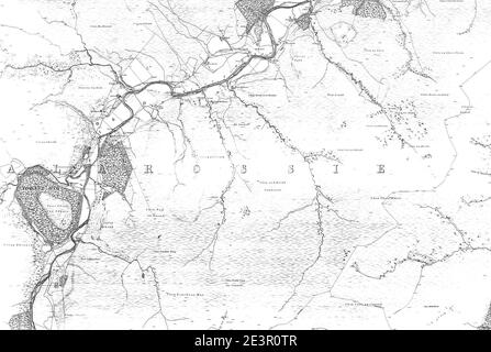 Mappa di Inverness-shire & Skye foglio 044, Ordnance Survey, 1872-1881. Foto Stock