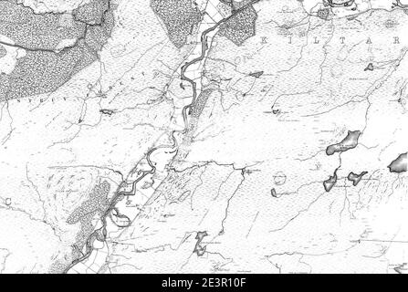 Mappa di Inverness-shire & Skye foglio 017, Ordnance Survey, 1872-1881. Foto Stock