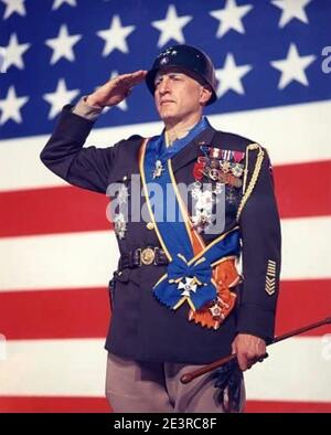 PATTON 1970 20th Century Fox film con George C. Scott Foto Stock