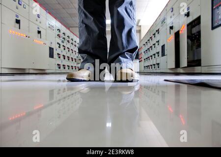 Calosci di elettricista primo piano foto di alta qualità Foto Stock