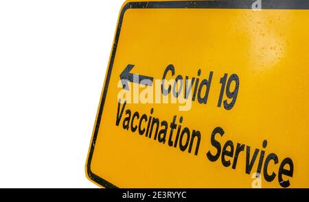 Covid 19 Clinica di Servizio vaccinazioni Foto Stock