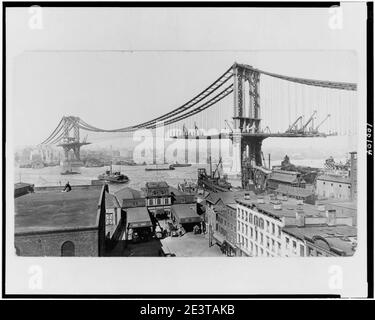 Manhattan Bridge, fatta marzo 23rd, 1909 Foto Stock