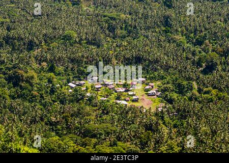 Vista aerea su Bougainville, Papua Nuova Guinea Foto Stock