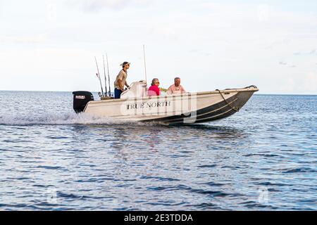 Pesca d'altura. Pesca alla traina in Papua Nuova Guinea Foto Stock