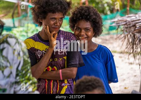 Donne locali della Panasia, Papua Nuova Guinea Foto Stock