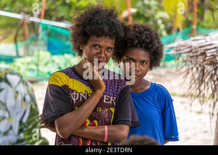 Donne locali della Panasia, Papua Nuova Guinea Foto Stock