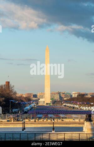 Washington, DC, 19 gennaio 2021, USA: L'inaugurazione del 46 ° presidente degli Stati Uniti. Il presidente Joseph R. Biden e il vicepresidente Kamal Foto Stock