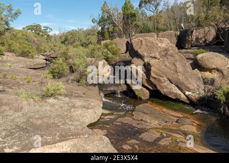 Sopra l'incrocio, Girraween National Park, Queensland Foto Stock