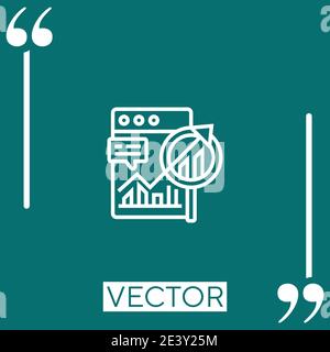 Icona vettore di pianificazione a lungo termine icona lineare. Linea stroked modificabile Illustrazione Vettoriale