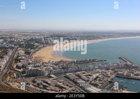 Skyline di Agadir, Marocco Foto Stock