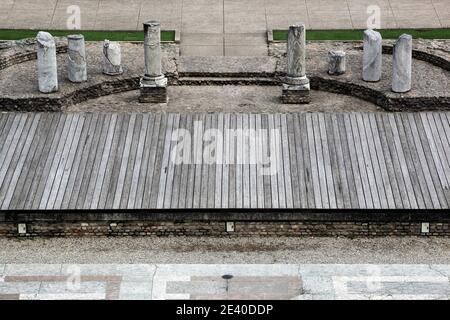 Antico teatro romano di Fourviere a Lione, Francia Foto Stock