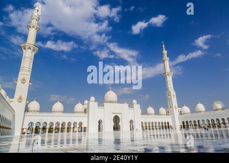 Moschea Sheikh Zayed ad Abu Dhabi, Emirati Arabi Uniti Foto Stock