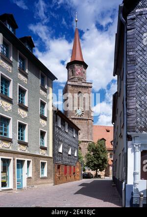 Blick von Süden auf den Turm Foto Stock