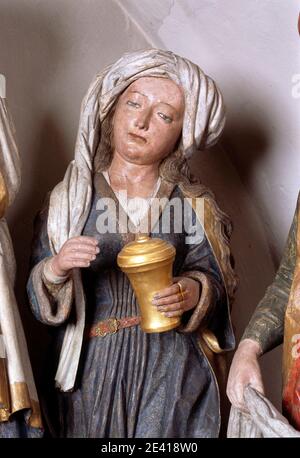 Heiliges Grab, dettaglio Maria Magdalena Foto Stock