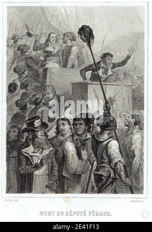 Assassinat du conventionnel Féraud le 20 maggio 1795 Foto Stock