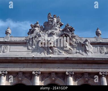 particolare della facciata Foto Stock