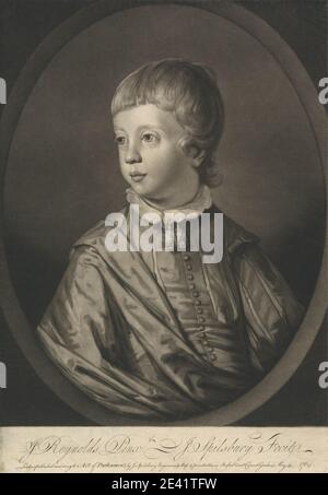 John Spilsbury, 1730â–1795, The Honble. William Legge, 1764. Mezzotinta. Foto Stock